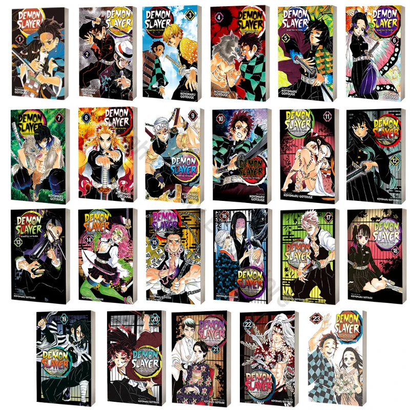Anime Demon Slayer Bände Yaiba Japanische Teen Fantasy Science Mystery Suspense Manga Comic Bücher Englisch Image