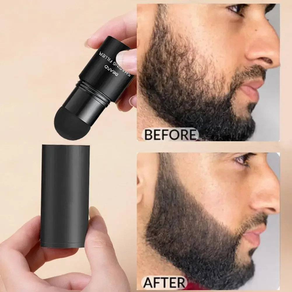 Bart Stift Bart Füllstoff Bleistift Und Pinsel Bart Enhancer Dauerhafte Reparatur Schnurrbart Färbung Gestaltung Werkzeuge Haar Bleistift Wasserdicht Image