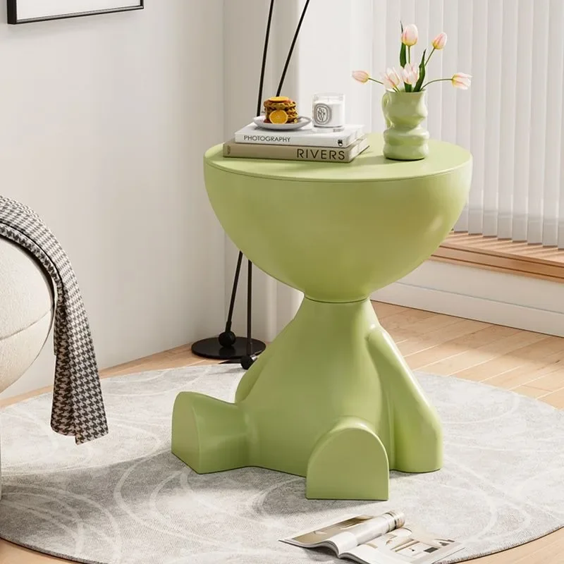Moderner Beistelltisch – multifunktionaler Eck-Beistelltisch, kleiner Couchtisch für Wohnzimmer/Schlafzimmer, Nachttisch mit einzigartigem Design