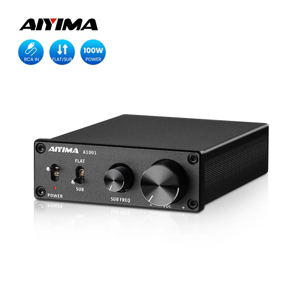 AIYIMA Audio A1001 Subwoofer-Verstärker 100W TPA3116 Mono-Leistungsverstärker Lautsprecher-Soundverstärker DIY Heimkino Image