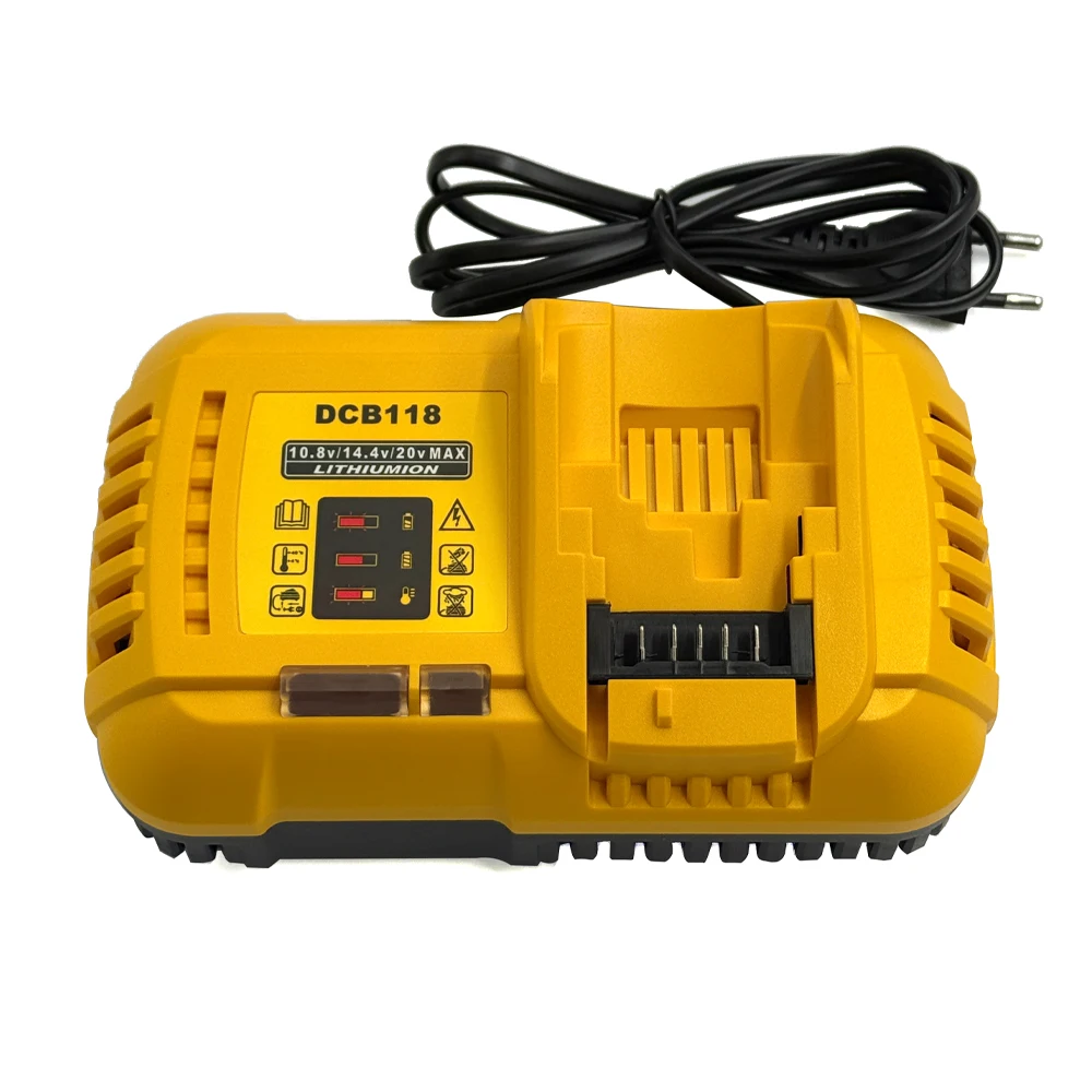 DCB118 Schnellladegerät Laden 4,5 A für DeWalt Lithium 10,8 V 12 V 14,4 V 20 V Max 60 V Akku DCB101 DCB200, YHKEMA Image