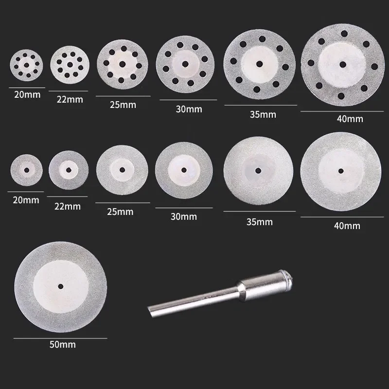 16/18/20/22/25/30mm Mini Dreh Werkzeug Kreissäge Klingen Trennscheiben diamant Disc Dorn für Die Meisten Rotary Power und Luft Werkzeuge Image