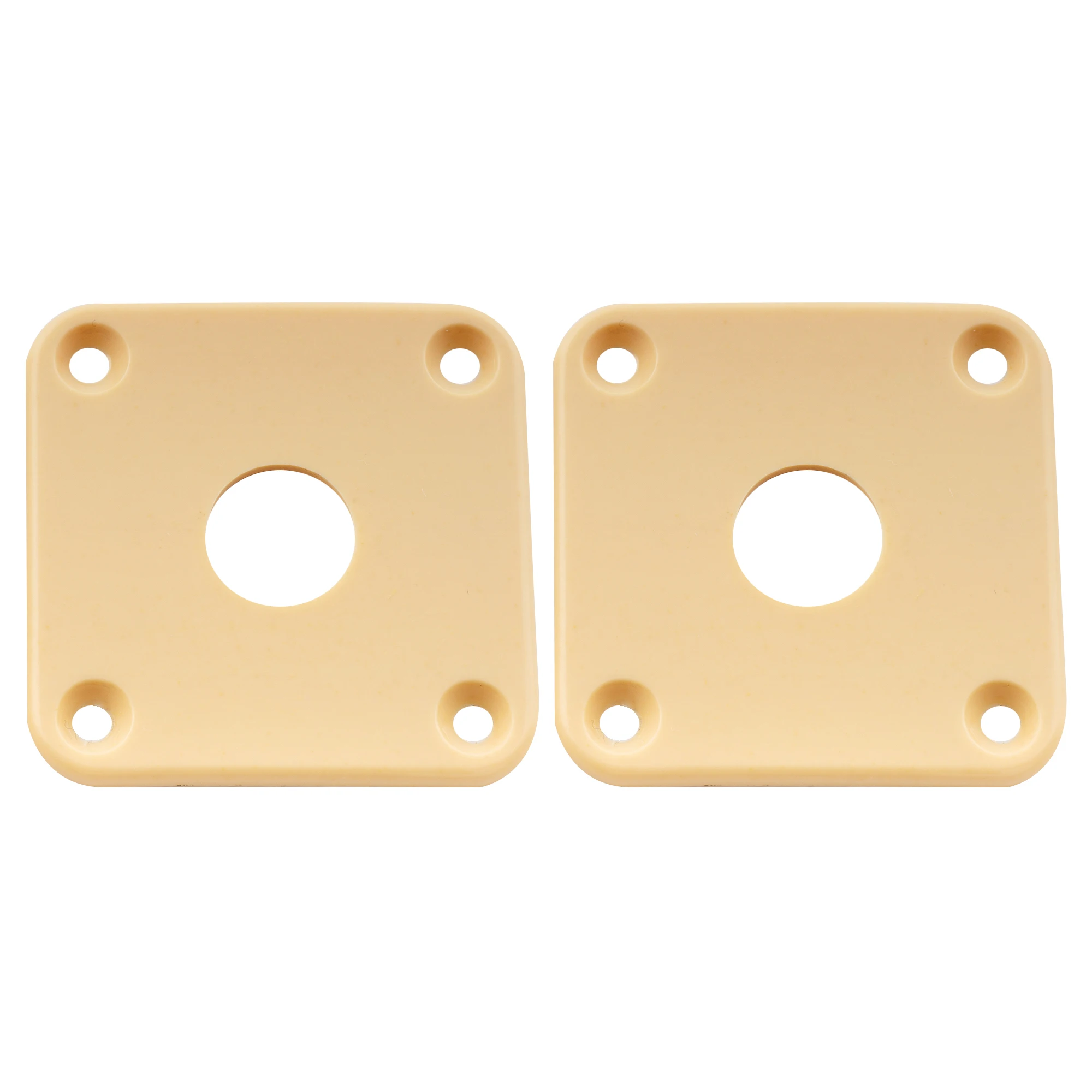 Musiclily Pro gebogene Klinkenplatte aus Kunststoff, quadratische Klinkenplatten, kompatibel mit USA LP Epiphone LP Style Gitarre (2er-Set) Image