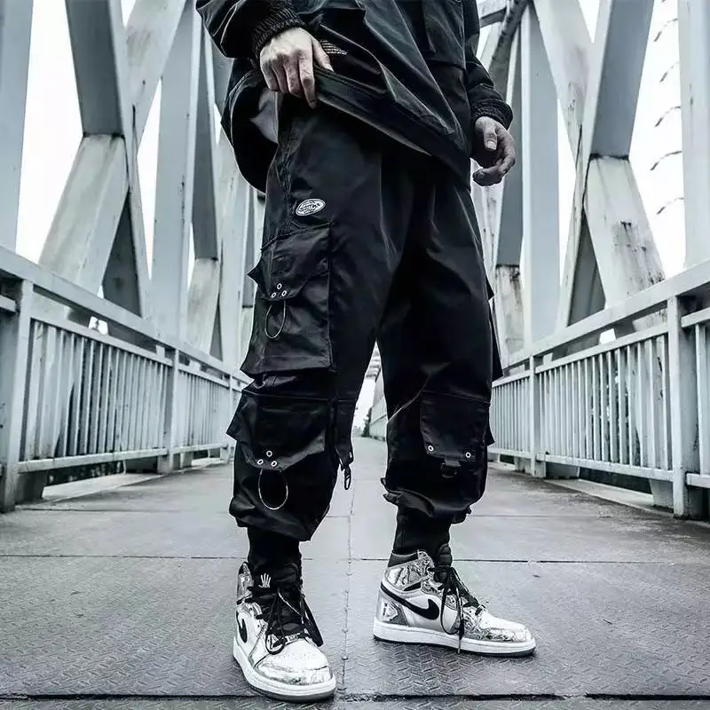 Arens Cargo Hosen Männer Joggers Hip Hop Techwear Hosen Hippie Cargo Hosen für Männer Streetwear Plus Größe Taschen Oversize A18