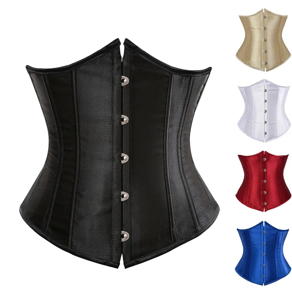 Unterbrust-Korsett Taillenformendes Korsett Bustiers Körperformer für Frauen Steampunk Schnür-Korsett Gürtel Taillentrainer Image