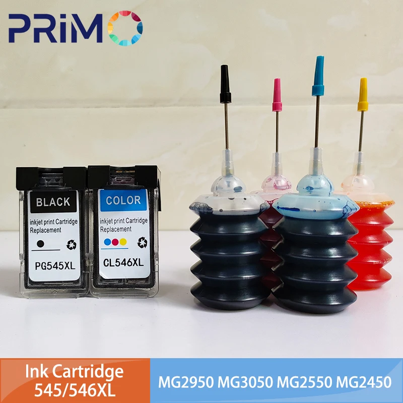 545XL 546XL 545 546 XL PG545 CL546 Nachfüllbare Tintenpatrone für Canon Pixma MG3050 2550 2450 2500 2550S 2950 MX495 IP2800 IP2850 Image