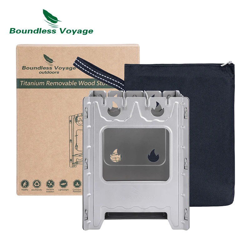 Grenzenlose Reise Titan Camping kocher tragbarer Holzofen Multi-Fuel-Herd für Outdoor-Rucksack wandern Wandern Grill Image