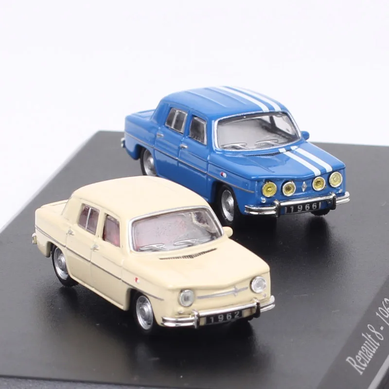 Universal-Hobbys im Maßstab 1:87, winziges Renault 8-Gordini-Automodell, Druckguss- und Spielzeugfahrzeuge, Acrylbox, Metallminiaturen