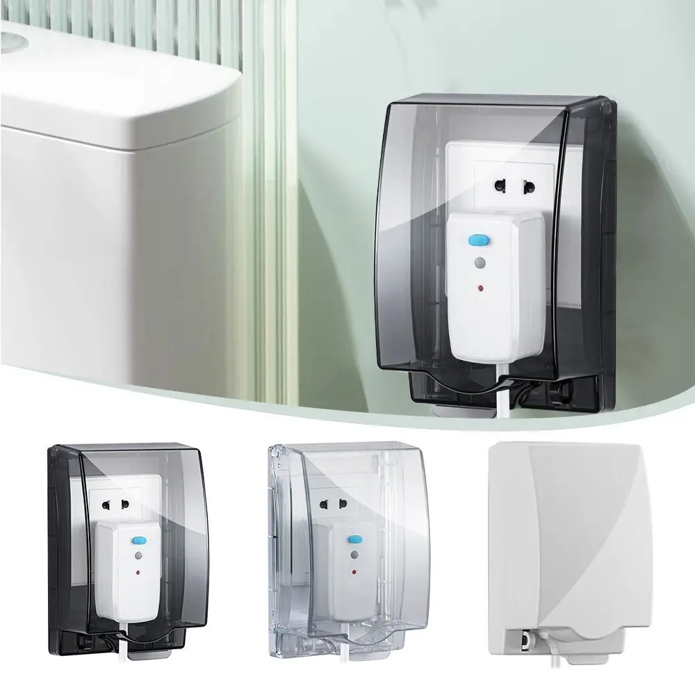 86-Typ selbstklebende elektrische Steckerabdeckung, Wandsteckdose, wasserdichte Box, Badezimmer-Wandschalter, Schutzsteckdose, spritzwassergeschützte Box Image