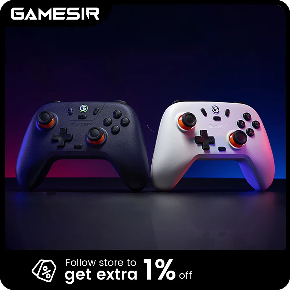 GameSir Nova Lite Kabelloser Gamepad, Spielcontroller für Switch, Android, iOS, PC und Steam-Spiele Hall-Effekt PC-Joysticks Image
