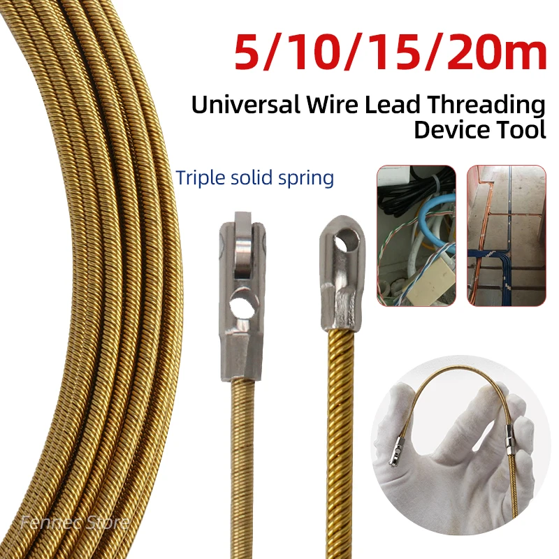 Universal-Kabel gewinde gerät 5/10/15/20m Seilzug gerät für Elektriker mit Riemens ch eiben gewinde des Kabel drahtes Image