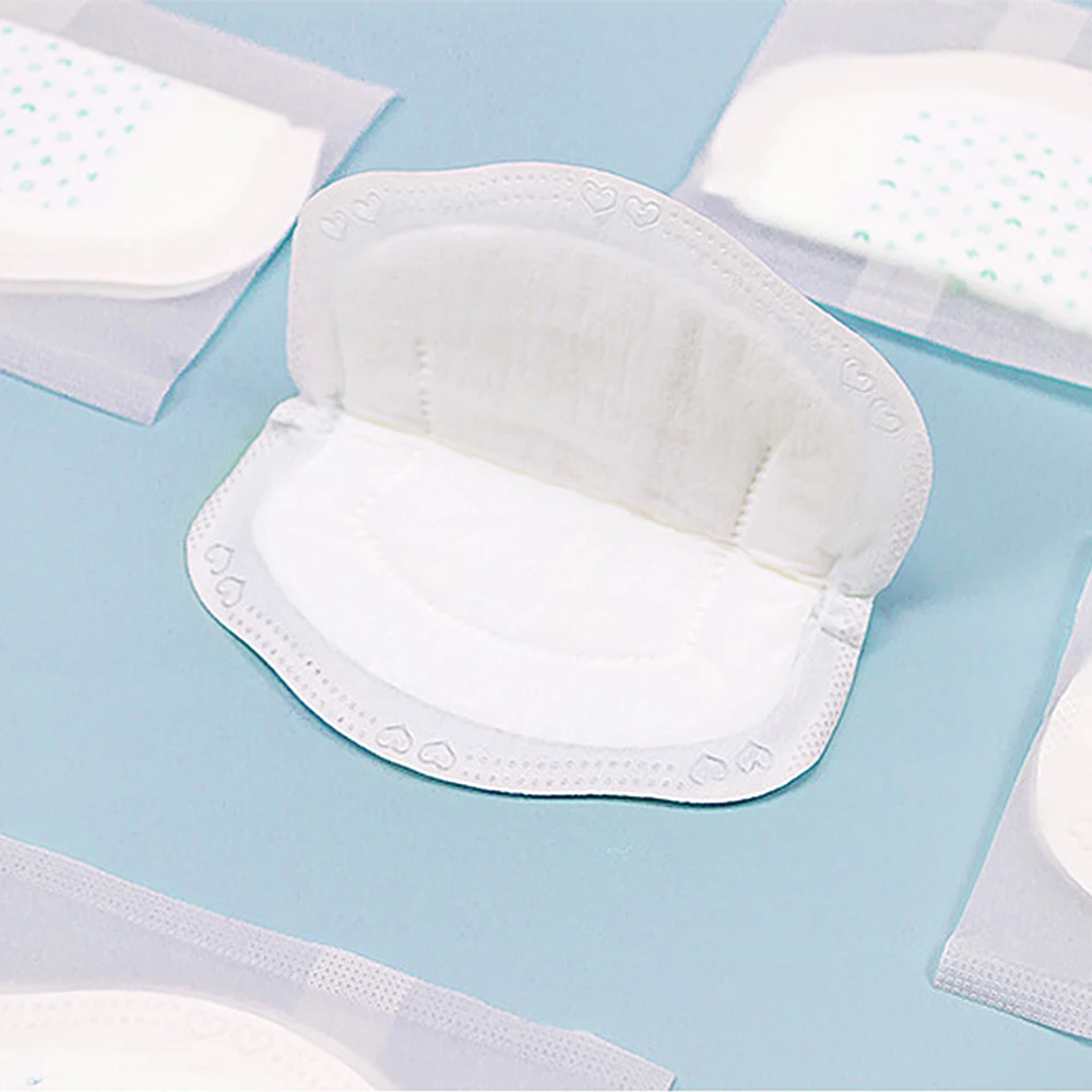 Waschbar Atmungsaktive Saugfähigkeit Brust Pads Anti-überlauf Mutterschaft Pflege Pad Baby Fütterung Stillen Mom Image