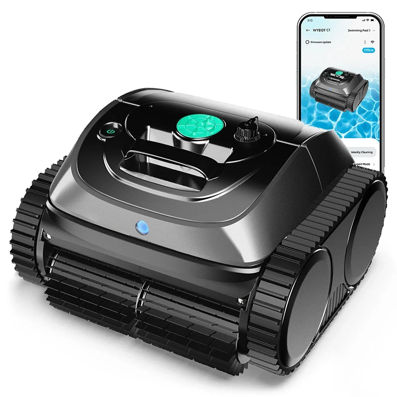 Kabelloser Roboter-Poolreiniger WYBOT C1 / OS800 mit App-Steuerung für Boden-, Wand- und Wasserlinienreinigung von Pools, Laufzeit 120 Minuten Image