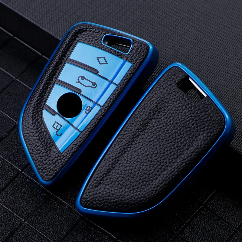 TPU-Autoschlüsseletui für BMW 216i F46 X1 X2 X3 X5 X6 GT 2 5 6 7 Serie 3 4 Tasten Smart Keyless Fernbedienung Schlüsselanhänger Schutzabdeckung Image