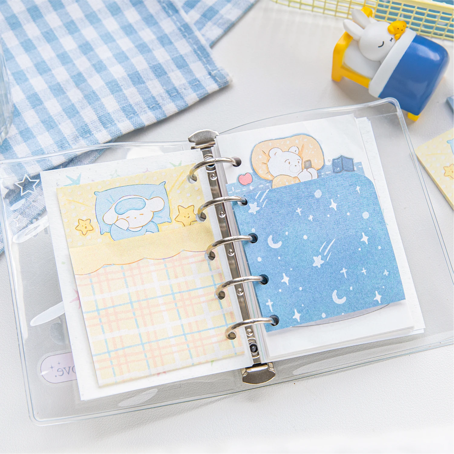 30 Blatt Sleep Well Serie Niedliche Tiere Faltnachrichtennotizen DIY Scrapbooking Material Papier Schulbürobedarf Image