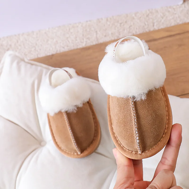 Beliebte Wanderschuhe für Herbst und Winter, Babyschuhe, 0–1 Jahre alt, warme Schuhe, Baumwollschuhe, lässige Babyschuhe mit weicher Sohle und Plüsch