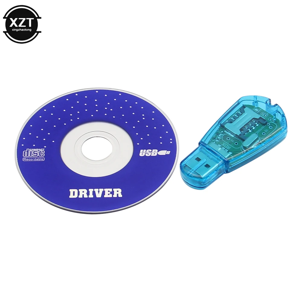 Mini USB SIM Kartenleser USB SIM Copy/Cloner Kit SIM Kartenleser GSM CDMA SMS Backup + CD Kartenleser Image