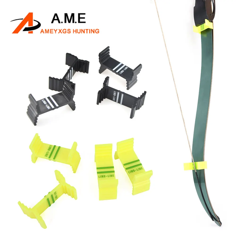 4 stücke Recurve Bogen Mittellinie Einstellbare Bogen Gliedmaßen Mittellinie Modul Kalibrierung Detektor Longbow Bogenschießen Schießen Werkzeug Image