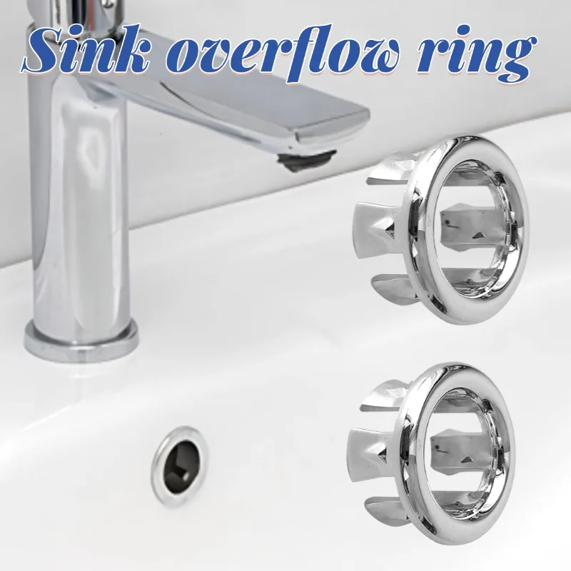 Waschbecken Überlauf Ring Abdeckung Badezimmer Waschbecken Loch Abdeckung Becken Trim Kappe Bad Waschbecken Ablauf Kappe Waschbecken Stecker Bad Zubehör