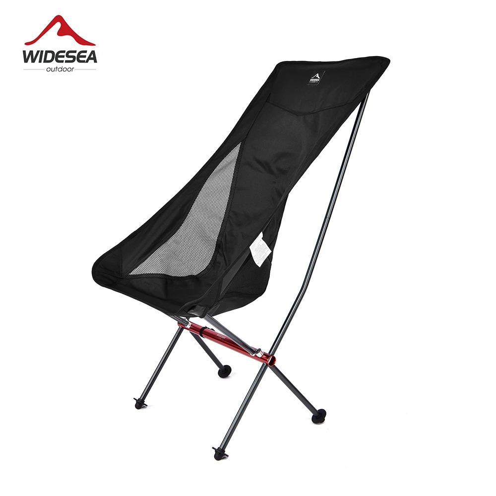 Widesea Camping Angeln Klappstuhl Tourist Strand Chaiselongue Stuhl zum Entspannen faltbare Freizeit Reisen Möbel Picknick