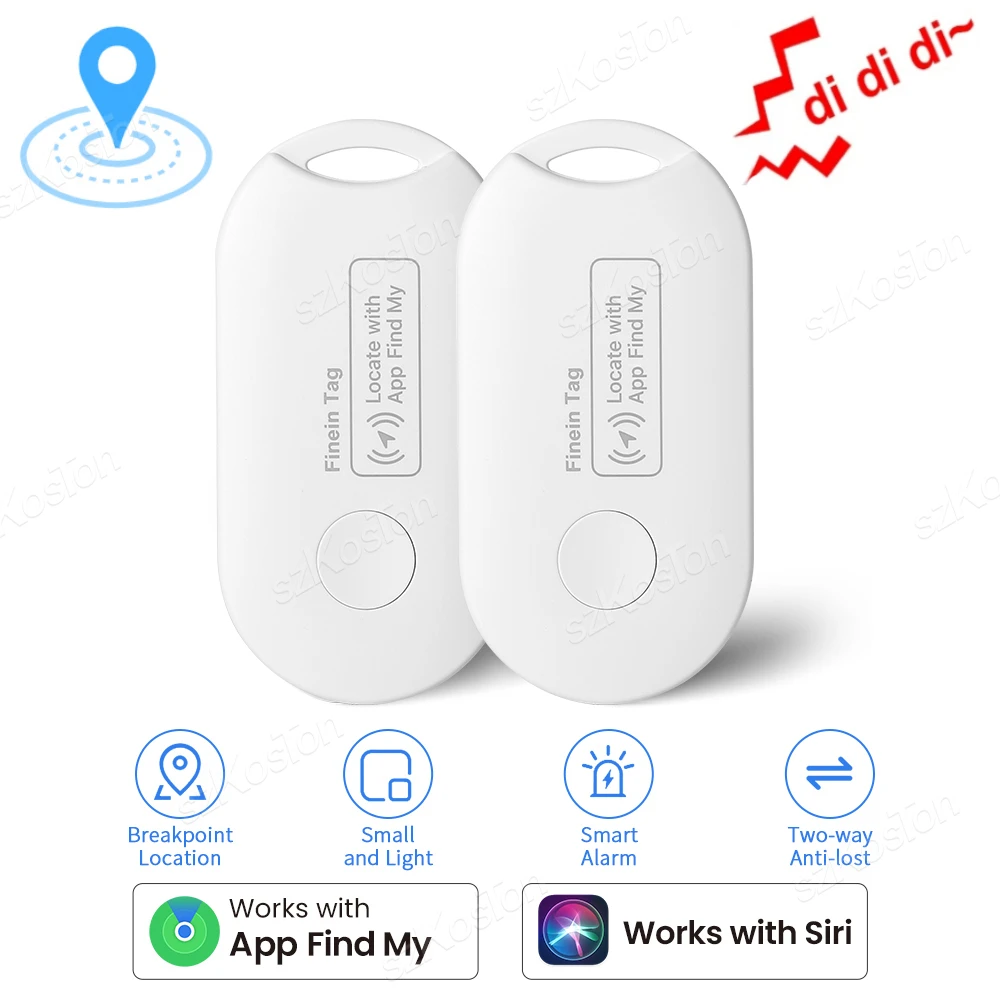 Smart Tag Global Locator Mini GPS Tracker Funktioniert mit iOS Find My APP Anti-Lost Finder Locator für Schlüssel Geldbörse Auto Gepäck Image