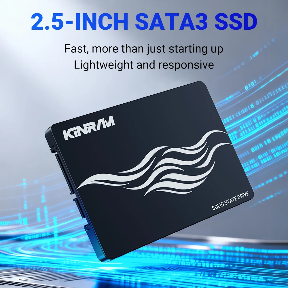KinRam 2,5 Zoll SATA3 SSD 120 GB 128 GB 240 GB 256 GB 512 GB 1 TB SATA 3 Internes Solid-State-Laufwerk 1 TB 500 GB Festplatte für Desktop-Laptop Image