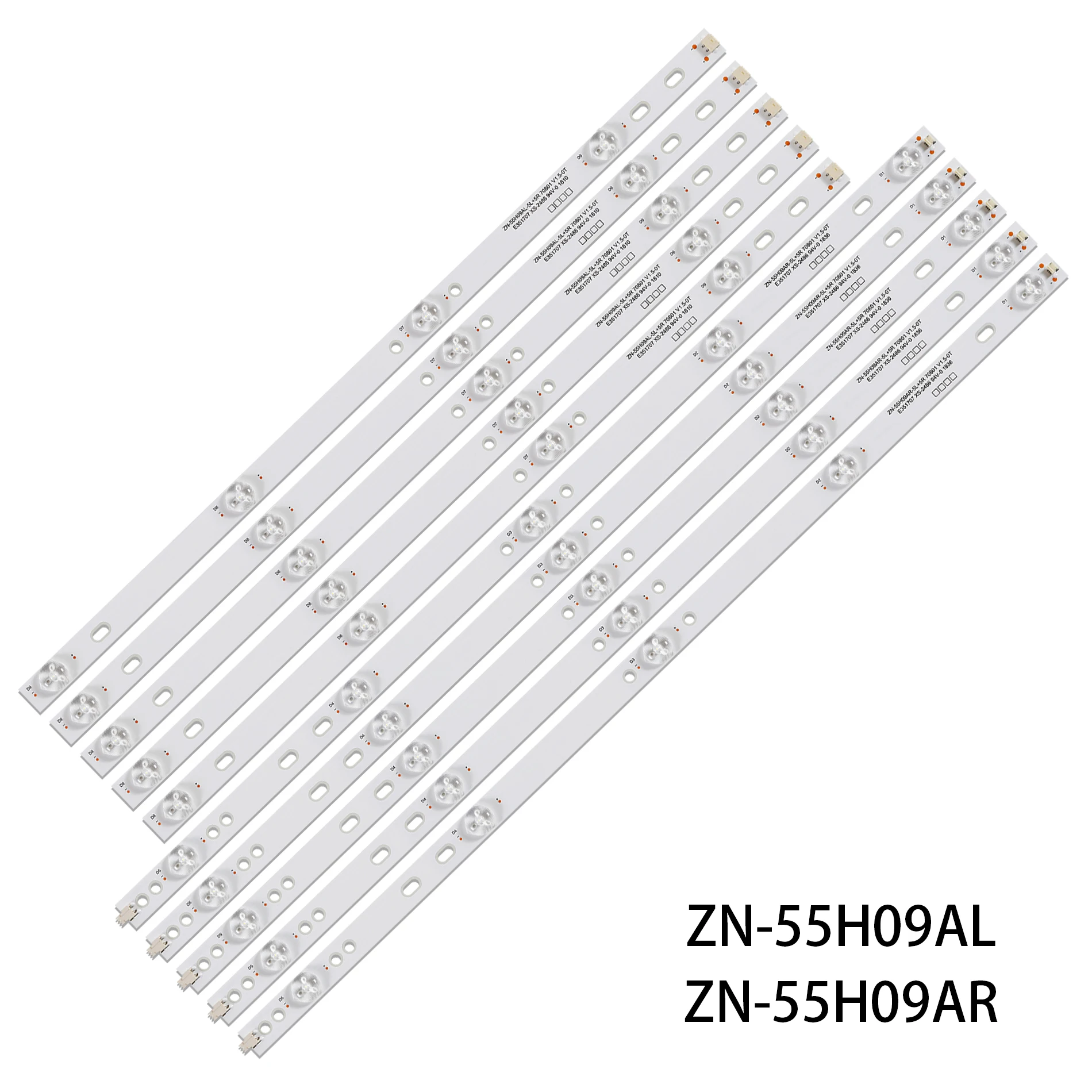 LED-Hintergrundbeleuchtungsstreifen 9 Lampen für Polar TV P55L21T2CSM L55UHDPR001 ZN-55H09AR ZN-55H09AL-5L+5R 70801 V1.5-OT Image