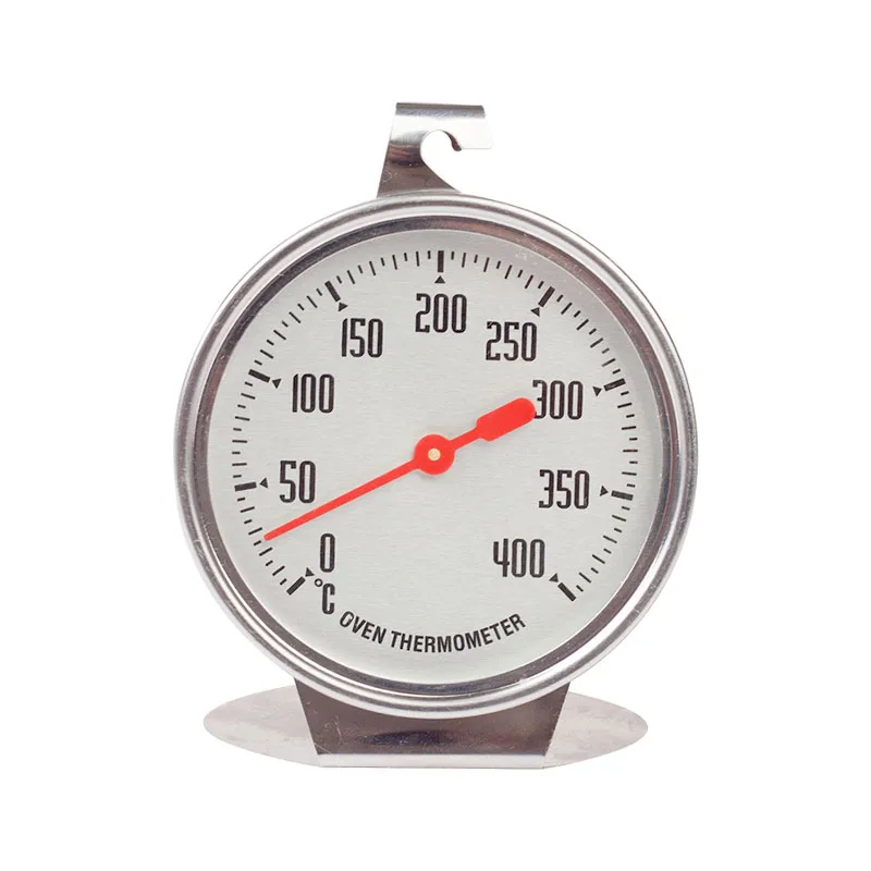 0-400 Celsius Neues Edelstahl-Ofenthermometer zum Aufhängen oder Ständer, großes Zifferblatt, Backen, Grillen, Kochen, Fleisch, Lebensmittel, Temperaturmessung Image