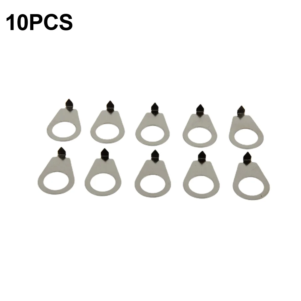 10Pcs Gitarre Knöpfe Pointer Platte Anzeige Unterlegscheiben Für Gibson LP Elektrische Gitarren Knöpfe Zeiger Platte Knopf Position Anzeige Image