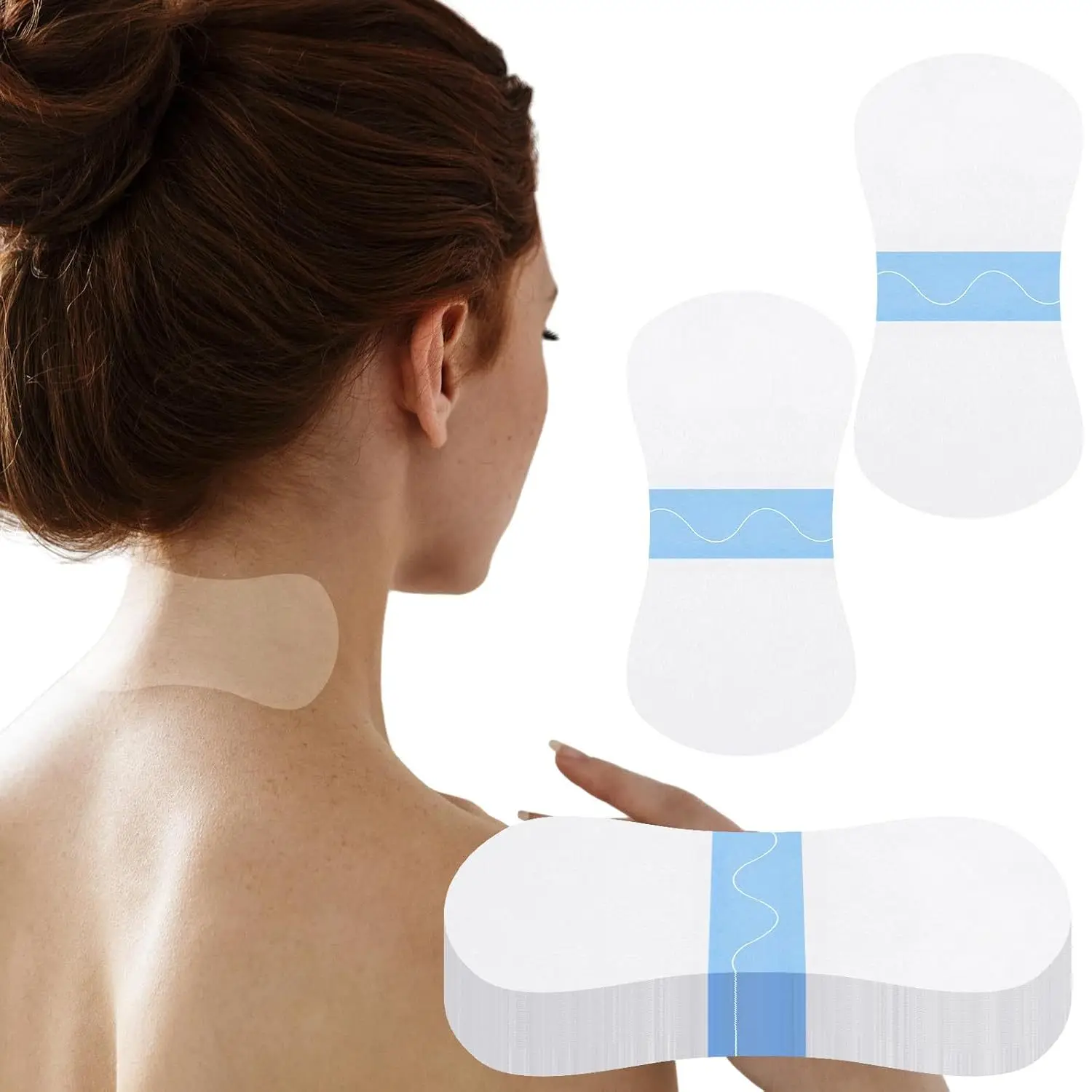 30/50PCS Hals Falten Pflege Lifting Patche Haut Freundliche Nahtlose Wasserdichte Atmungsaktive Membran Unsichtbare Passform Anti Aging Straffende Image