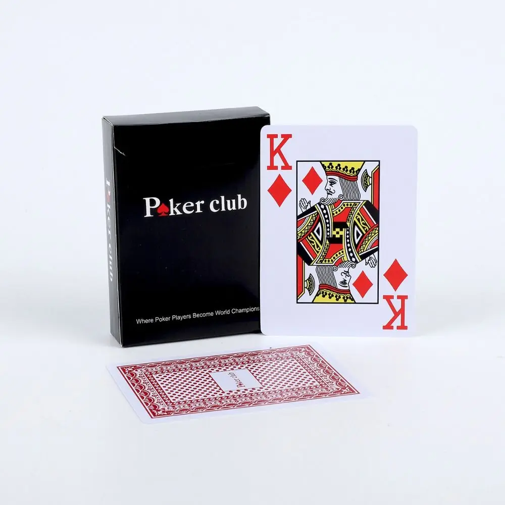 Flexible wasserdichte Spielkarte, PVC-Kunststoff, glatt, Texas Hold'em Scrub, große Schriftart, Poker-Club-Karten für alle Pokerspiele Image