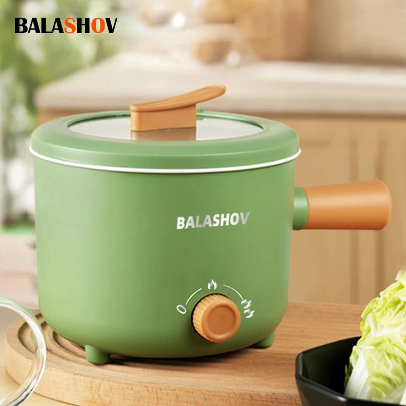 220V/110V Multifunktions Herd Haushalt Einzel/Doppel Schicht Hot Pot Mini Elektrische Kochen Maschine Antihaft-pfanne Töpfe EU/USPlug Image