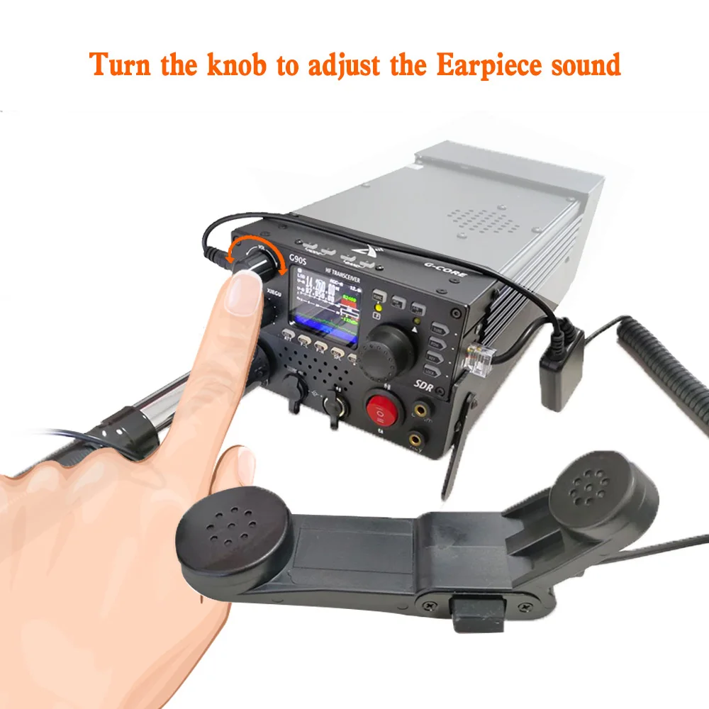 XIEGU G90 G90S X6100 X6200 Handmikrofon Kurzwelle HF Transceiver Notfallkommunikationsmikrofon Image