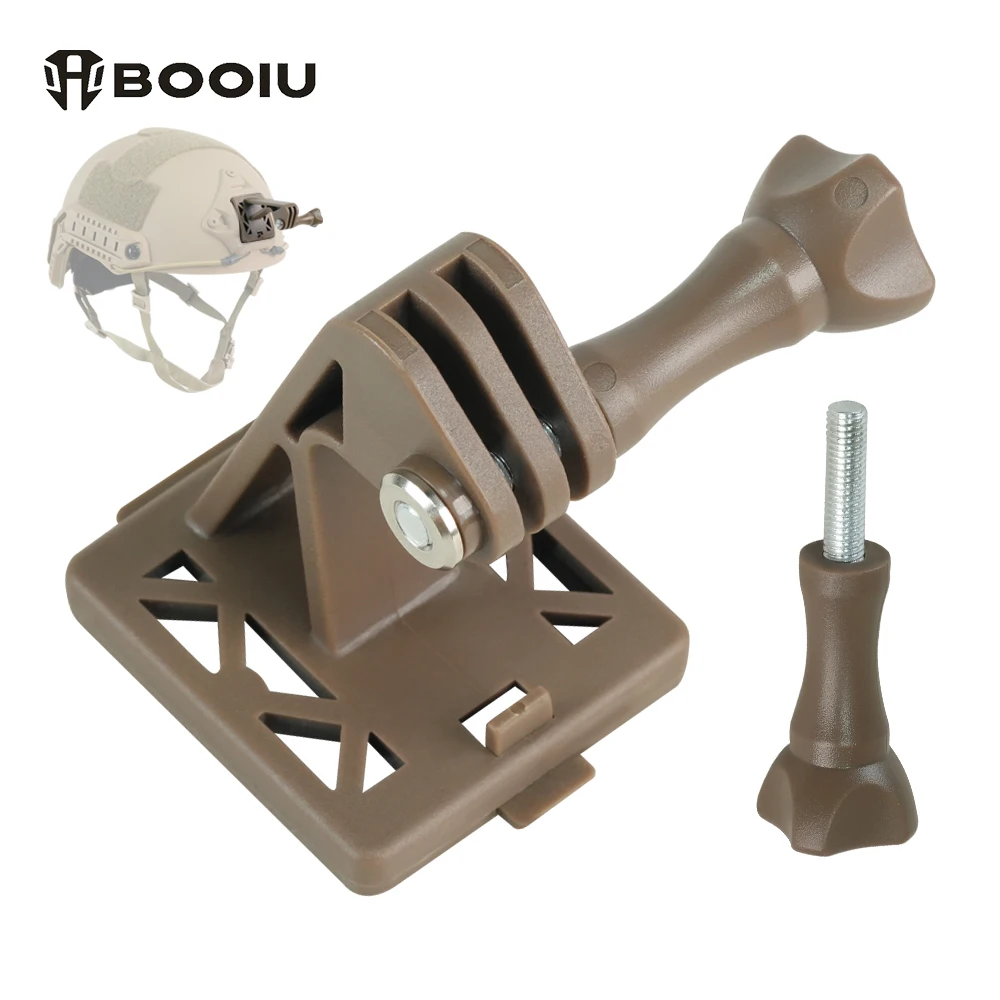 BOOIU Helm Basis Adapter Halter ABS Für FAST/MICH/NVG Helm GOpro Action Kamera Halterung Feste Installieren Airsoft helm Zubehör Image