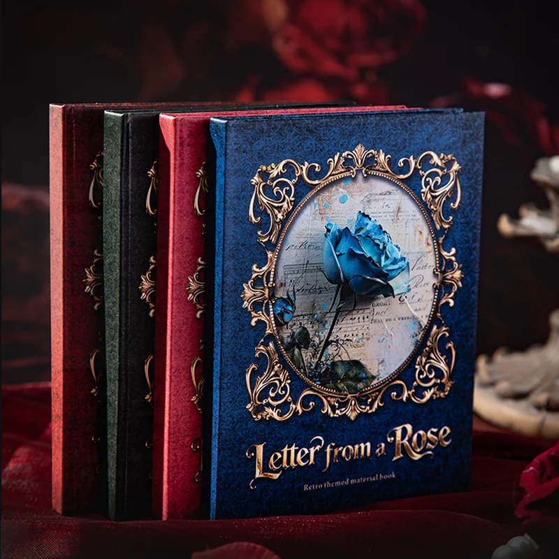 Mr. Paper 32 Stück Rose Letter Ephemera Pack – Tagebuchalbum mit Vintage-Blumenthema, gebundene Notizbucheinlagen, literarisches Briefpapier Image