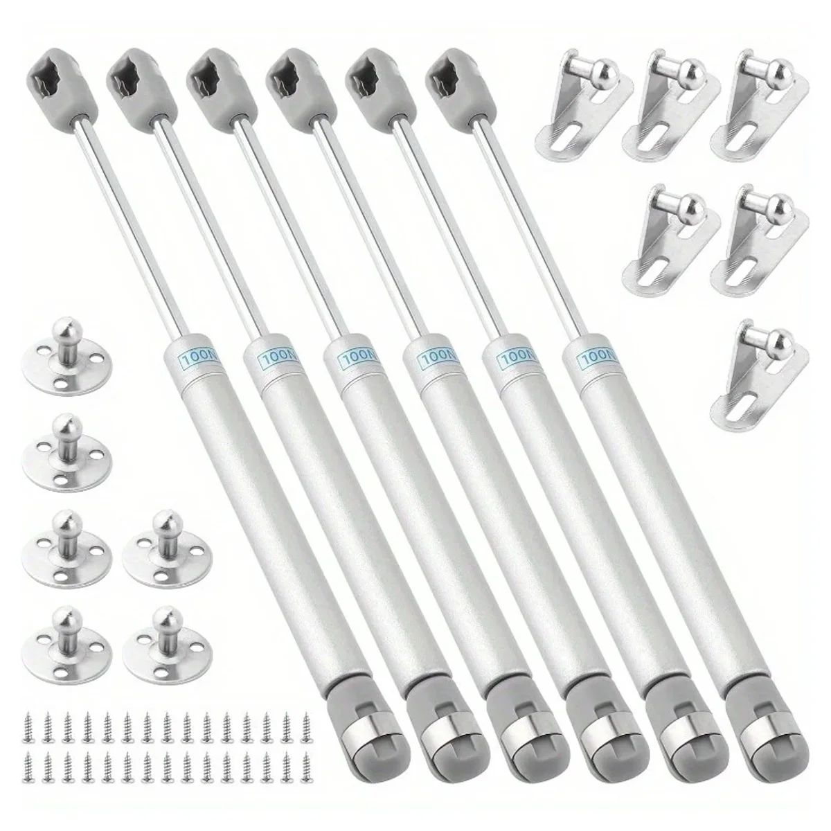 2/4/10PCS 100N Frühling Unterstützung Stangen Gas Strut Hebe Klammern Gas Schock Möbel Schrank Tür Abdeckung unterstützung Stangen Schrank Hydrau Image