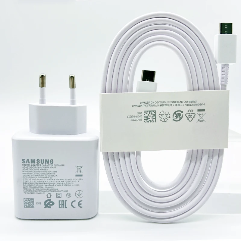 SAMSUNG 45W Superschnellladegerät Original PD Typ C Adapter für Galaxy S24 Z Flip 6 Fold 5 4 3 S23 S22 Note20 Ultra Note 10 Plus Image