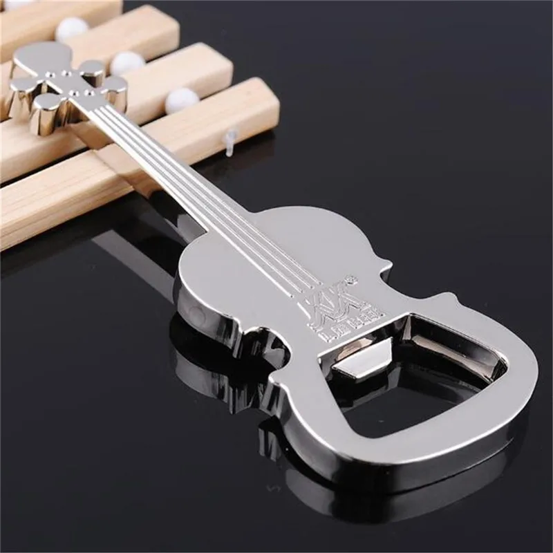 Kreative Gitarre Bier Flaschenöffner Musikinstrument Stil Aktivität Kleiner Preis Geschenk Metall Flaschenöffner Image