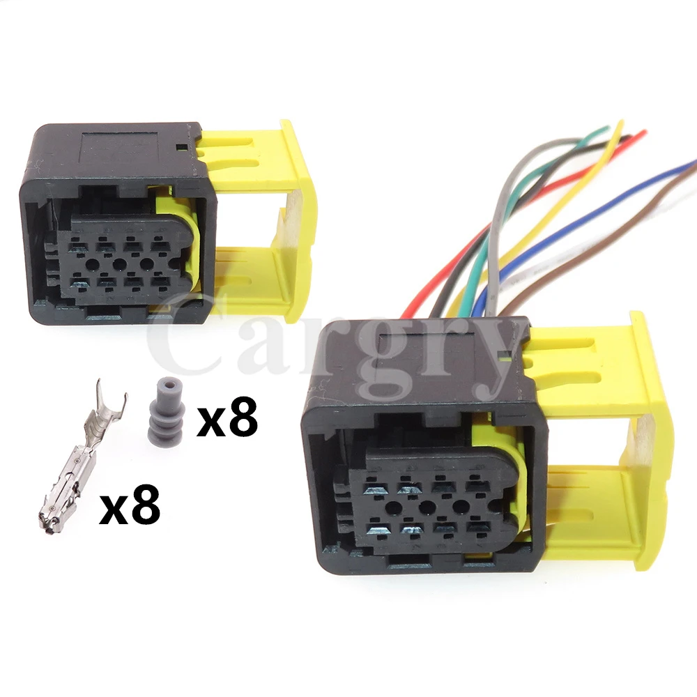 1 Set 8P 0-1418438-1 1-1418479-1 1670057-1 Auto Ersatz Buchse zubehör Auto Wasserdichte Draht Stecker Image