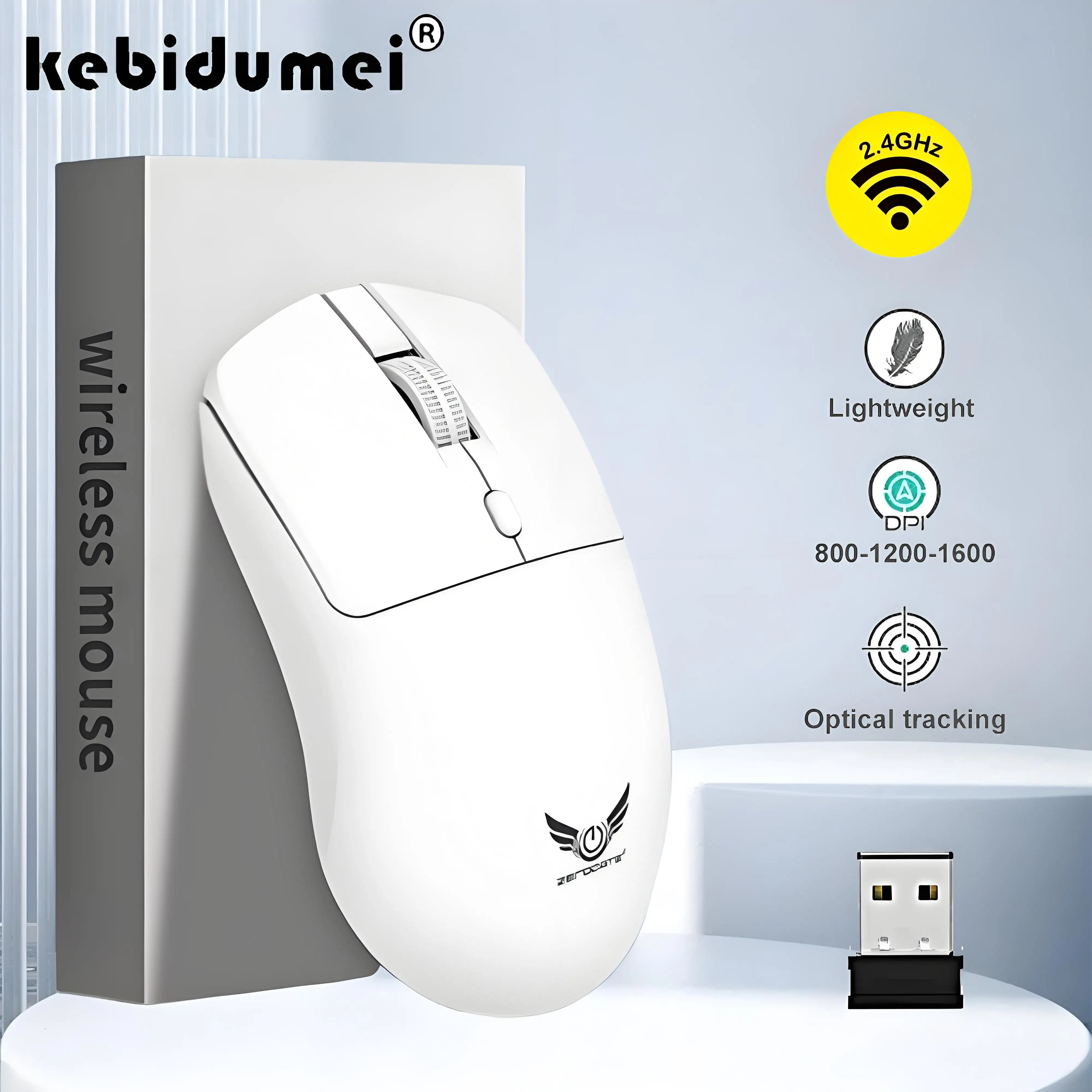 2,4G Drahtlose Maus Gaming Maus Ergonomische Mäuse 800-1200-1600 DPI Maus Wiederaufladbare Büro Mäuse für PC Laptop macbook Pro Image