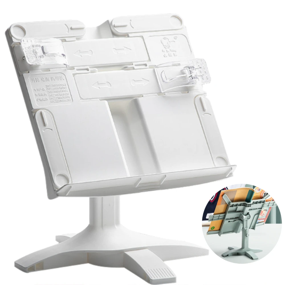 2026 HOT Verstellbarer Buchständer zum Lesen Multifunktionaler Höhenverstellbarer Leseständer Faltbarer Desktop-Buchhalter Image