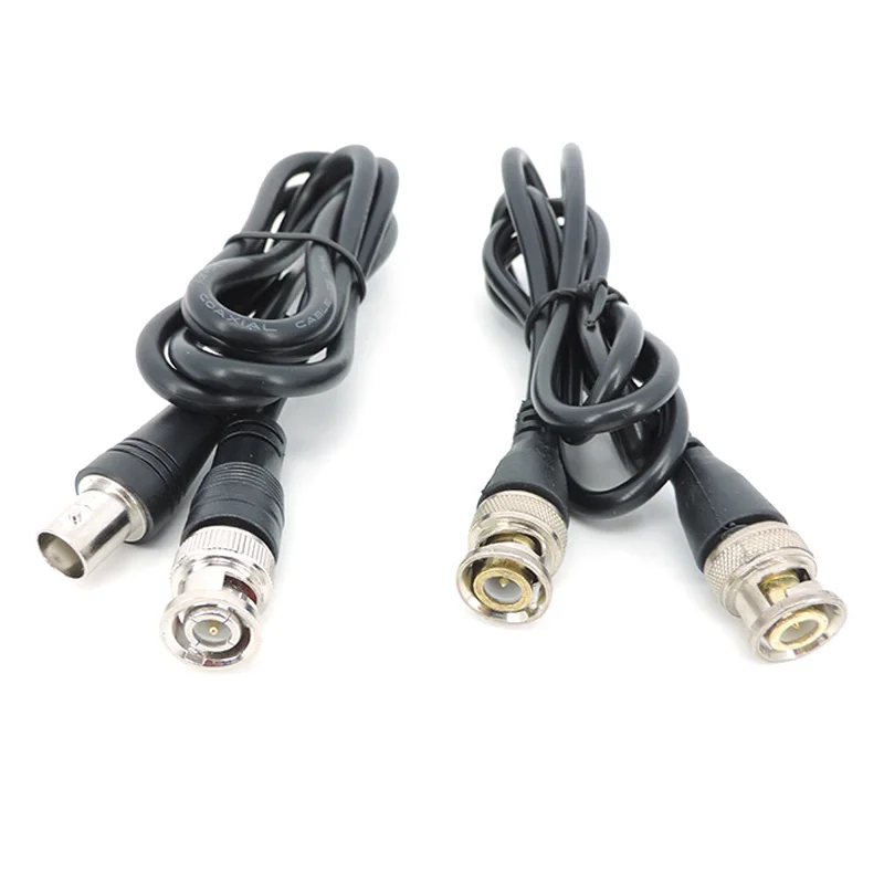 Bnc Stecker zu Stecker Buchse Adapter Doppelkopf kabel 0,5 m 1m 2m 3Meter Video anschluss Verlängerung Pigtail-Kabel für TV-CCTV-Kamera Image