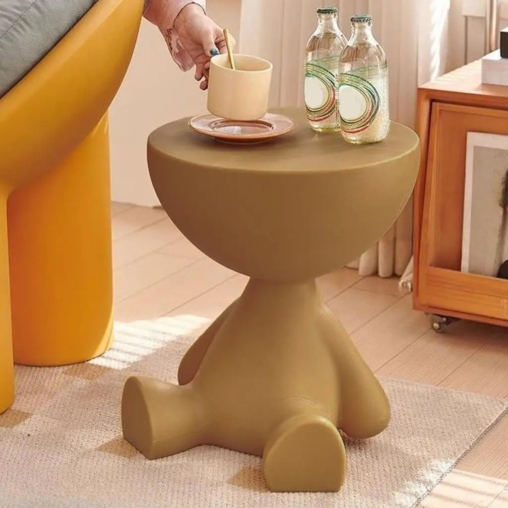 Licht Luxus Cartoon Sofa Kaffee Tisch Rand Tisch Kreative Flache Kopf Kleine Haushalts Kunststoff Kaffee Tisch Möbel Beistelltisch