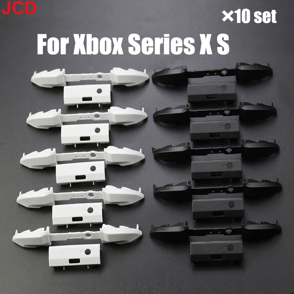 10 Sets Schwarz Weiß RB LB Stoßstange Taste für XBox Serie S X Controller Trigger Surround Guide On Off Tasten Reparatur teil Image