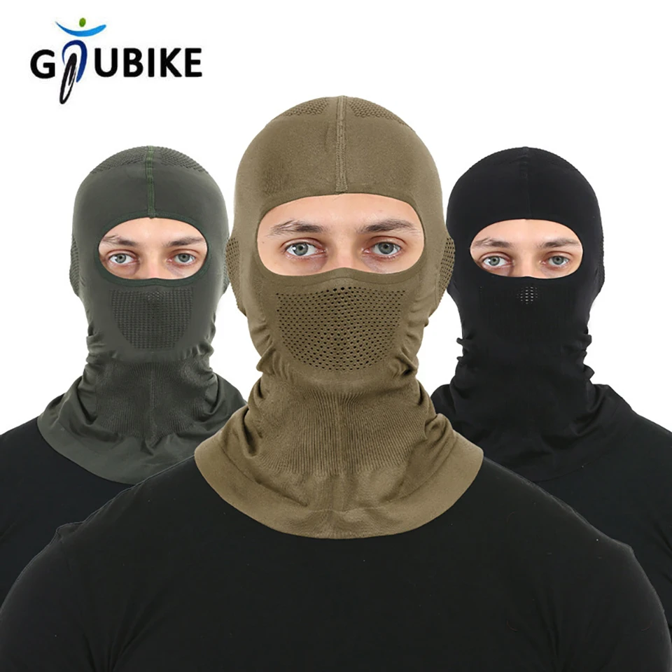 GTUBIKE Atmungsaktive Sturmhaube, hochelastisch, für Motorrad, Vollgesichtsmaske, Fahrrad, Ski, Motorradhelm, Innenkappe, Schal, Kopfbedeckung Image