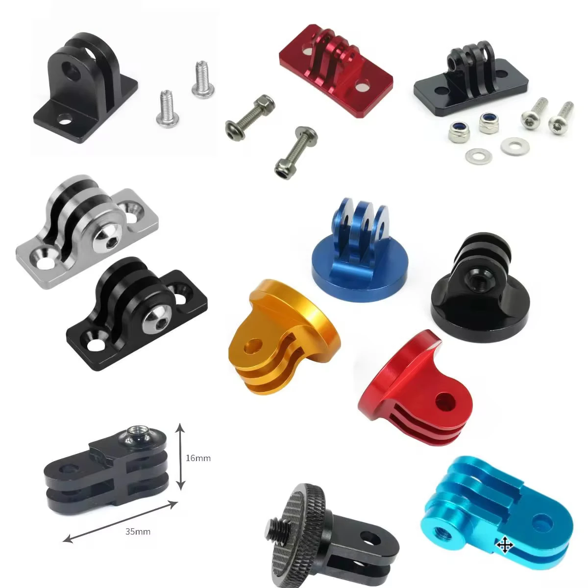 1x Mini Stativ Halterung Verlängerung Fahrrad Stecker Halter Adapter Feste Sitz Basis für GoPro 13 12 11 10 9 DJI Insta360 Action Kamera Image