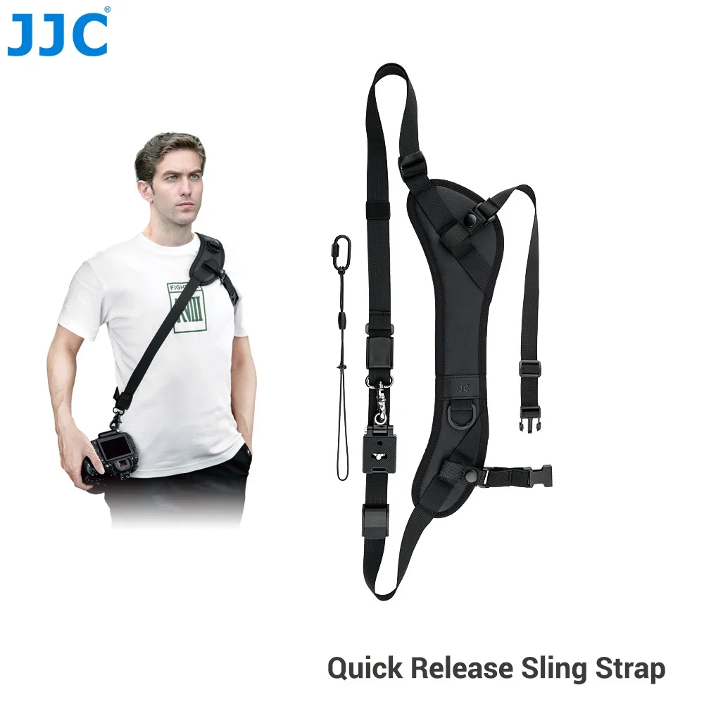 JJC Schnellverschluss-Gurt mit Arca Swiss für Sony A7 V A7V A7M5 A7 IV A7CR A6500 A6400 Canon EOS R8 R6 V Nikon Z9 Z8 Zf Z5 Fujifilm Image