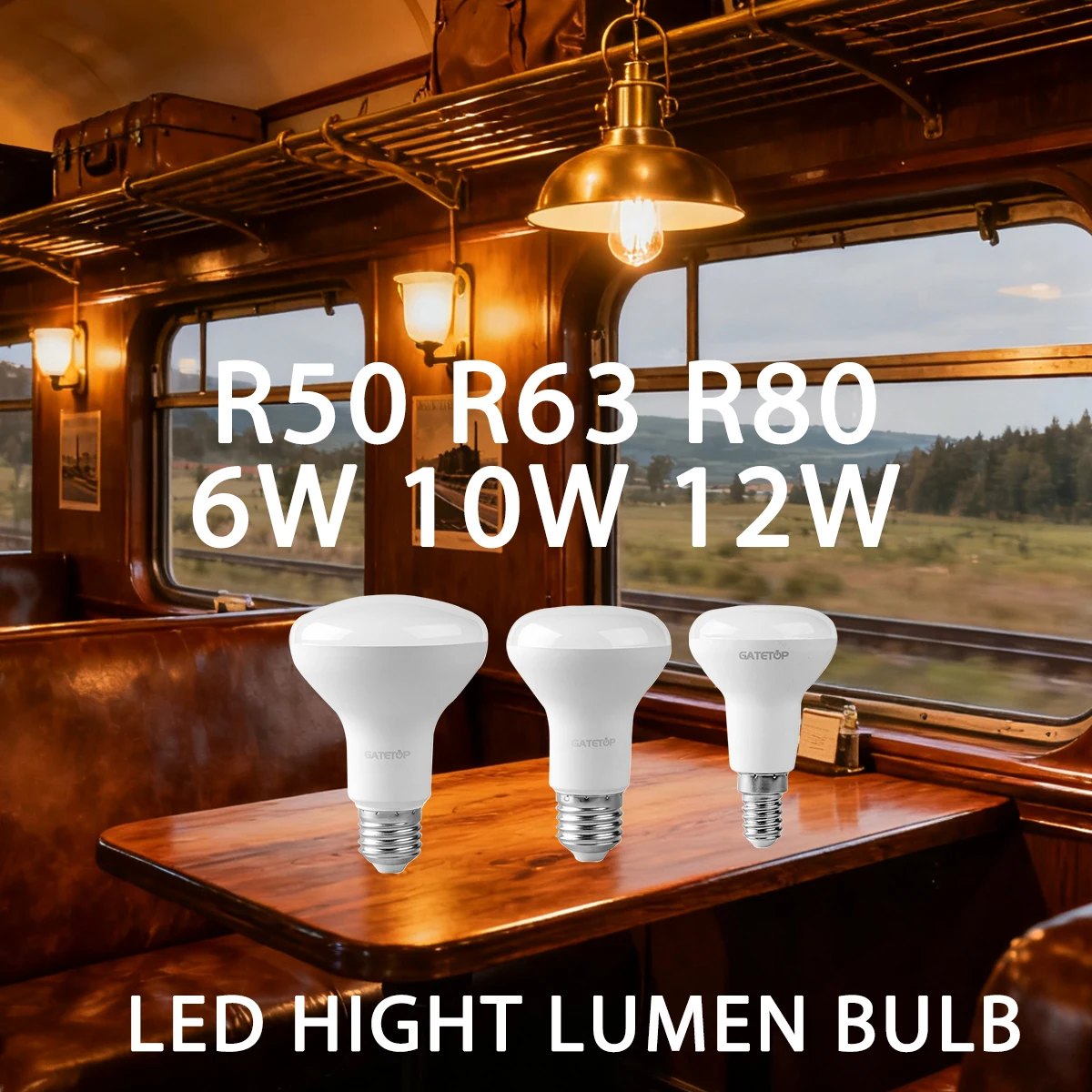 1-10PCS R50 R63 R80 E14 E27 R Birne Badezimmer Licht 6W 10W 12W 3000K 4000K 6000K Hight Lumen Natürliches Licht für Badezimmer zu Hause