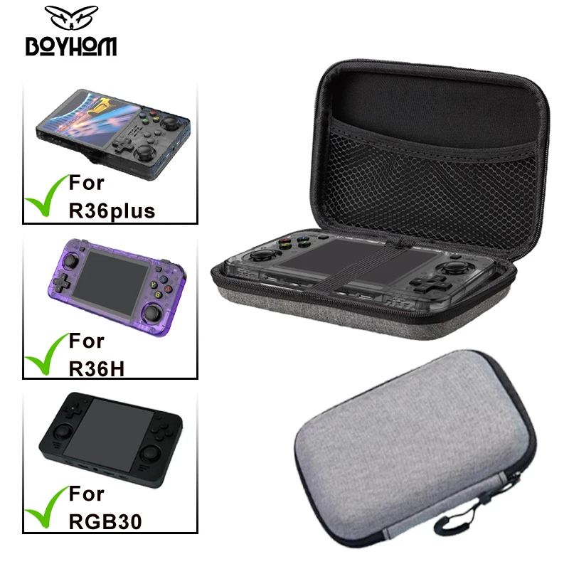 Tragbare Spiel Retro Spielkonsole Lagerung Tasche Schutzhülle Zipper Tragen Tasche Eva Harte Handtasche Für R36PLUS R36H RCB30 Image