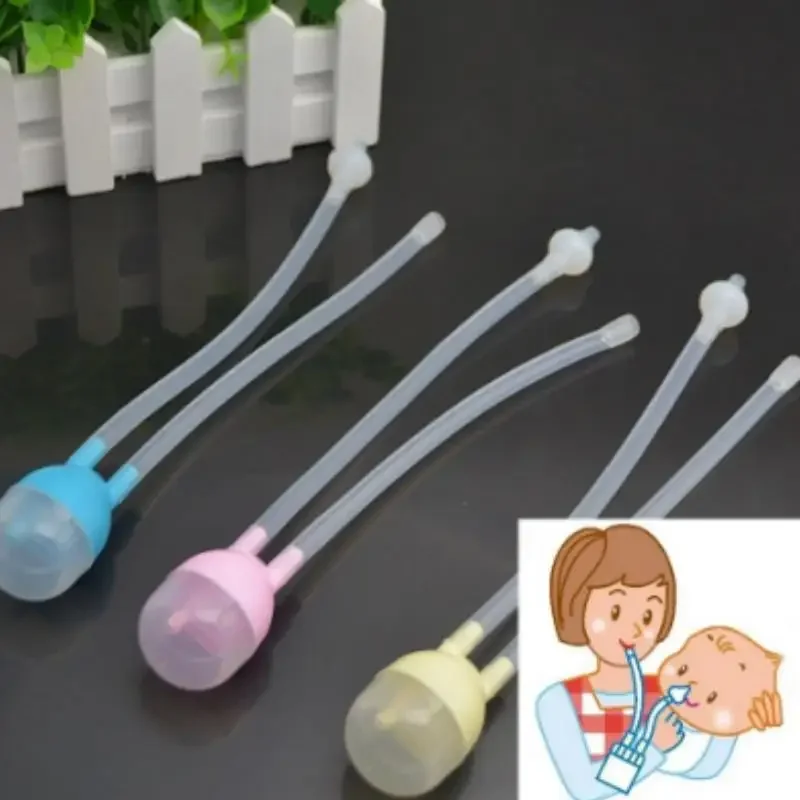 Sicherheit Neugeborenen Baby Nase Reiniger Vakuum Saug Grippe Schutz Nasensauger Pflege Image